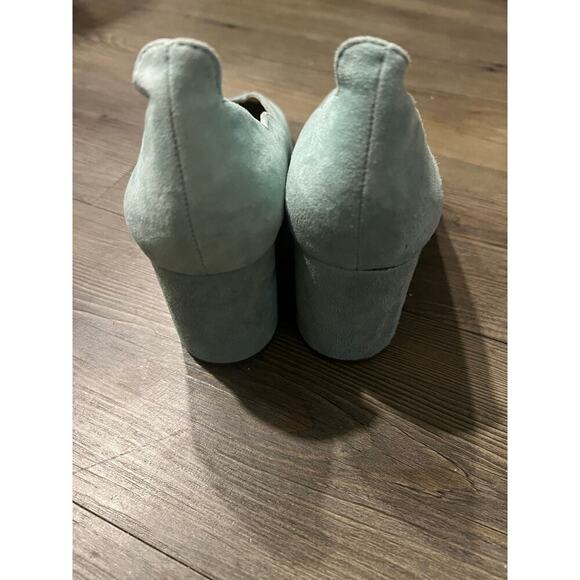 Anthropologie Seychelles  blue suede heels - Picture 3 of 7